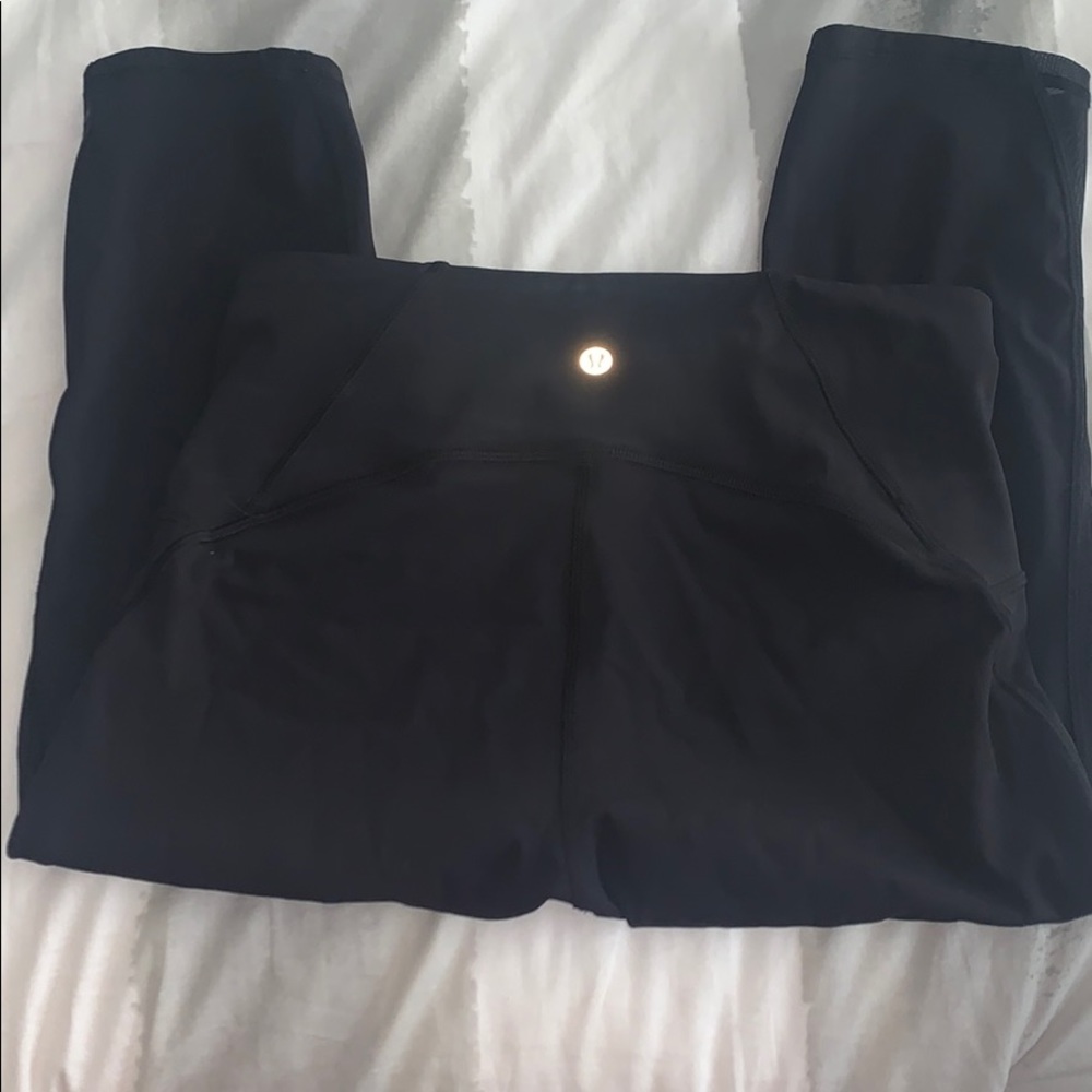 Lululemon Black Train Times Crop Leggings